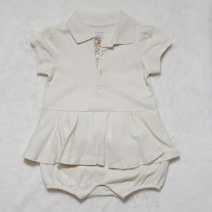 Ralph Lauren Classic Baby Girl Skirted Romper